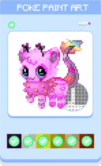 Poke Paint Pixel Art Color By Number Screen Shot 5