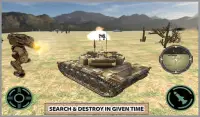 फ्यूचरिस्टिक लड़ाकू रोबोट टैंक Screen Shot 8