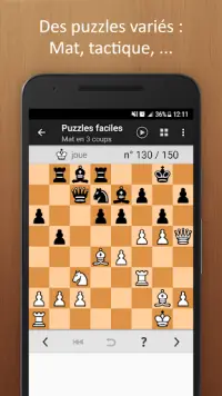 Problèmes d'Echecs (puzzles) Screen Shot 0