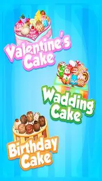 Wedding Cake Cook Girls Game Screen Shot 1