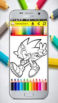 Coloring Book for Sonic Screen Shot 7