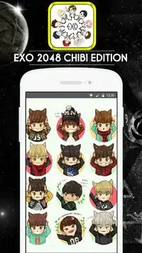 🌟 2048 EXO Chibi Edition Game Screen Shot 0