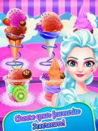 Ice cream truck games for Girls - Frozen Dessert Screen Shot 8