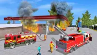 trò chơi lái xe cứu hỏa 2019 - Fire Truck Driving Screen Shot 0