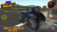 Drive Tractor in City Simulator Screen Shot 1