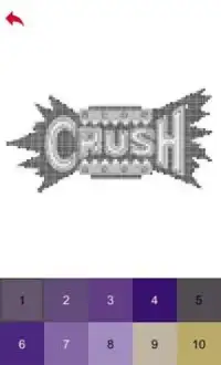 '90s Wrestling Logos Color by Number - Pixel Art Screen Shot 2