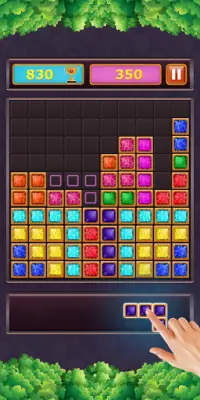 Glow Block Puzzle Games - Jewel Blitz Games Screen Shot 2