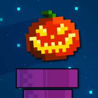 Flappy Halloween: jump tubes pumpkins night