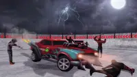 Zombie Attack Survival dell'automobile del mostro Screen Shot 8