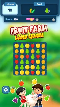 Fruits Farm Land Crush : Puzzle Game Screen Shot 5