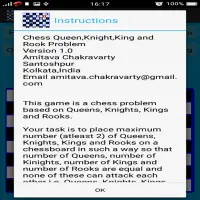 Chess Queen,Rook,Knight and King Problem Screen Shot 2