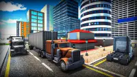 Euro Cargo Truck Transport: 3D Truck Driving Games Screen Shot 2