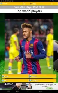 Jogadores de futebol PRO 2017 Screen Shot 10