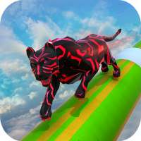 Cougar Sim 3D: Mega Ramp Паркур Run