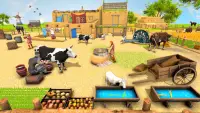 빈티지 빌리지 황소 농장 : 동물 농장 시뮬레이터 Screen Shot 6