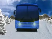 Offroad Snow Hill Bus Drive 3D Screen Shot 2