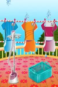 Ironing Wash Kids Clothes Screen Shot 4