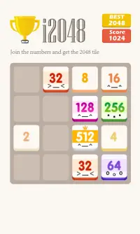 2048 puzzle gry Screen Shot 4