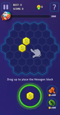 Pb Hexagon : match-3 : puzzle game Screen Shot 0