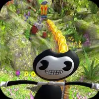 Subway Bendy Jungle Run : Ink Machine Screen Shot 0