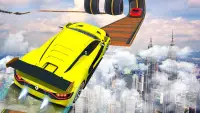 Ultimate City GT Car Stunt: การแข่งขัน Ramp Climb Screen Shot 1