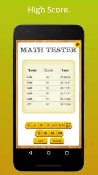 Math Tester FREE Screen Shot 4