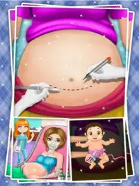 妊娠している ママ 医師 操作 赤ちゃん 誕生 ゲーム Screen Shot 6