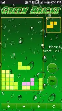 Green Drop Bricks Screen Shot 4