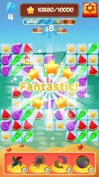 Beach Party Blast: Match 3 Puzzle Rescue Game Screen Shot 1