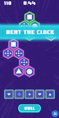 Hexa Dice - Match dice rolling puzzle hexagon game Screen Shot 2