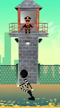 Stickman enojado Fuga de la prisión de Juegos Screen Shot 4