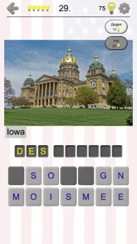 US-Städte und Hauptstädte Quiz Screen Shot 4