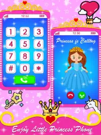 Baby Princess Phone - Princess Baby Phone Games Screen Shot 0