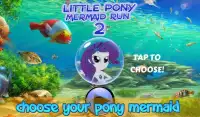 Little Pony Mermaid Run 2 Screen Shot 0