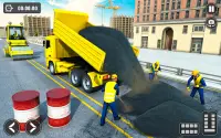 Snow Excavator Road Truck Game Screen Shot 1