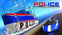 Policja Statek Transporter - Samochód Gra Screen Shot 3