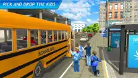 Szkolnego Kierowca autobusu Symulant - School Bus Screen Shot 0