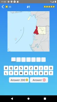 Equatorial Guinea: Regions & Provinces Map Quiz Ga Screen Shot 0