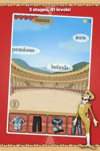 Learn Spanish vocabulary game Screen Shot 4