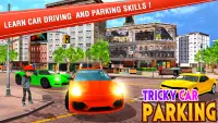 Tricky Car Parking Game: Car Park Driver Simulator Screen Shot 1