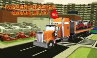 Fire Truck Transporter Sim Screen Shot 1