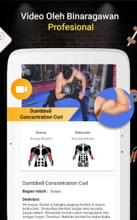 Pro Gym Workout (Latihan Gym & Kebugaran) Screen Shot 4