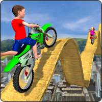 Kids Motorbike Stunts Master Roof Top Arena 2018