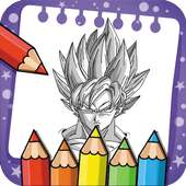 Coloring book for Dragon Ball - Goku