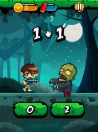 Math Battle hero Ben Shooter vs Zombies Screen Shot 3