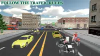 ATV Quad City Bike Taxi Sim 3d Screen Shot 8