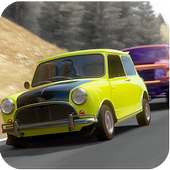 Mr.Bean racing in car