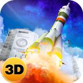 Russia Space Rocket Flight 3D