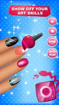 Unha Salão Manicura Princesa Screen Shot 1