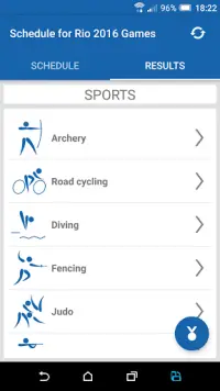 Schedule for Rio 2016 Games Screen Shot 2